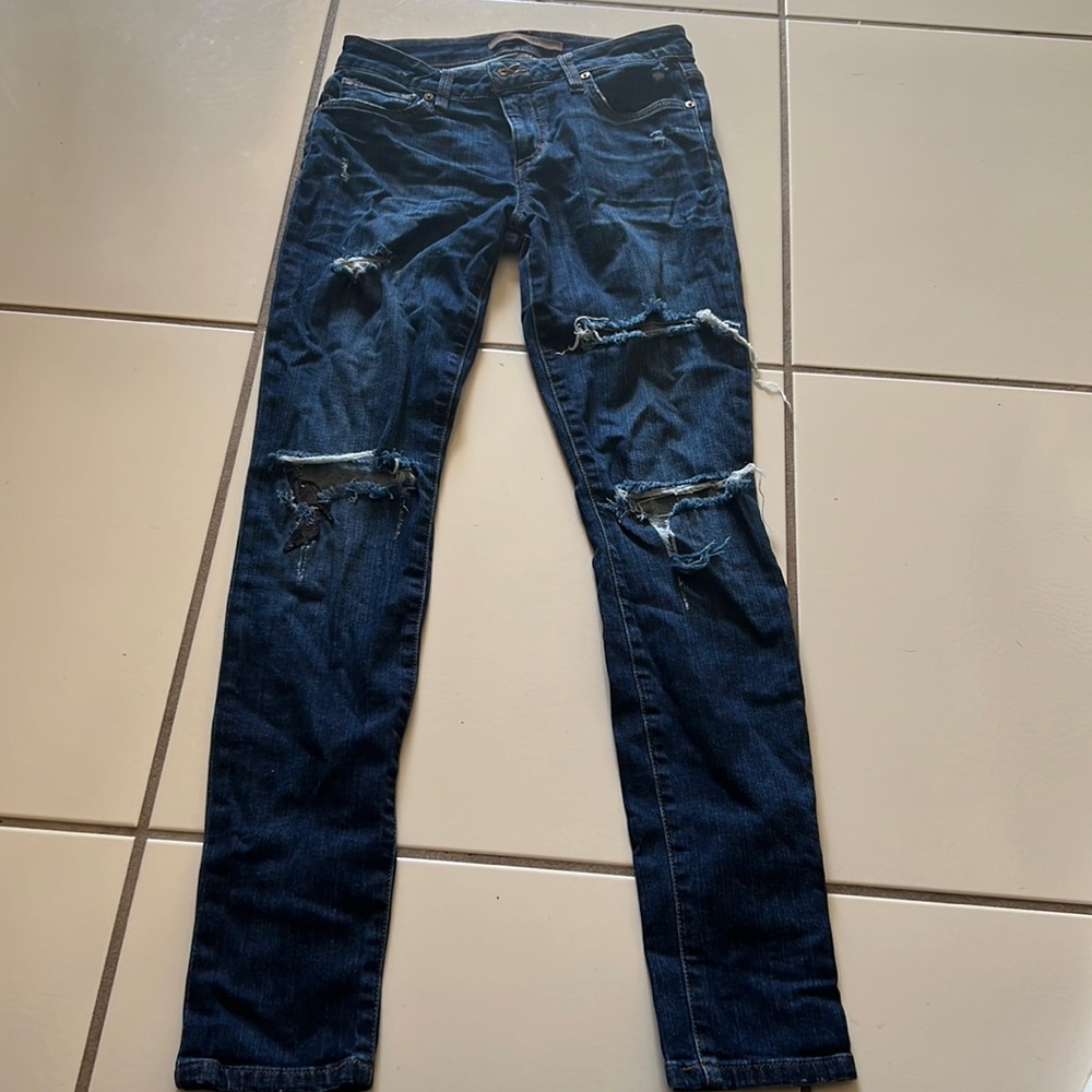 Beautiful gentle worn jeans